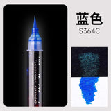 Glitter Highlighter Pen Soft Head Brush Fine Flash Markers Painting Maker for Scrapbook Diary Journal Student Stationery