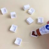 25/50PCS Watercolor Half Pan 2ML Portable Watercolor Packing Grid for Empty Palette/paint Box Oils Acrylic Painting Travel Tin