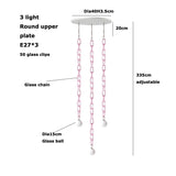 LED Artistic Colorized Chain Of Fate White Bubble Chandelier Lustre Hanging Lamps Suspension Luminaire Lampen For Dinning Room