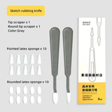 Paper Eraser Pen Set Art Gray Side Eraser Pen Drawing Supplies Professional Art Student Eraser Pen  Art Supplies for Artist