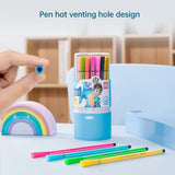 AOOKMIYA Deli Children Painting 48 Colors Non-toxic Washable Watercolor Pen Colorful Journal Pens Planner Pens Children's Art Supplies