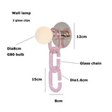 LED Artistic Colorized Chain Of Fate White Bubble Chandelier Lustre Hanging Lamps Suspension Luminaire Lampen For Dinning Room