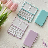 AOOKMIYA Empty Watercolor Palette 24 Grids Magnetic Flip Paint Box Paint Tray Beginner Artist Travel Painting Portable Art Supplies