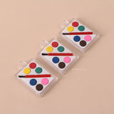 6-color Solid Watercolor Powder Transparent Box Packaging Children's DIY Painting Student Painting Supplies   Art