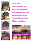 30 40 Inch 13x4 13x6 Straight Lace Frontat Wigs 360 Front Human Hair 4x4 5X5 Closure Wig Pre Plucked For Women 250 Density