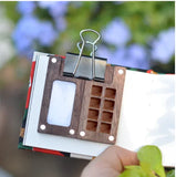 AOOKMIYA Empty Wooden Watercolor Paint Box Portable Palette Magnetic Suction Box Palette Artist Travel Sketch Painting Art Supplies