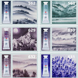 AOOKMIYA 2022 New Color Russian White Night Precipitation Color 15 Color Watercolor Paint White Night Artist-level Painting Art Supplies