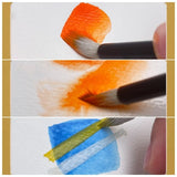 AOOKMIYA 9 Colors Lotus Carved Solid Watercolor Pigment Portable Travel Pack Opaque Watercolor Nail Art and Painting Supplies