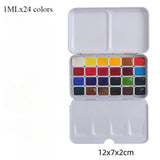 AOOKMIYA 24-color Rubens Watercolor Pigment Packaging 0.5/1ML Transparent Watercolor Novice Painting Pigment Aquarela Art Supplies