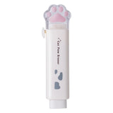 Kawaii Retractable Eraser Cute Cat Korean Stationery Rubber Drawing Erasers Children's school supplies Office