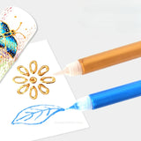 10ml/ Pearlescent Color Acrylic Pigment 3d Stereoscopic Painting Pen DIY Glass/ceramic Crafts Painting Border Waterproof Pigment