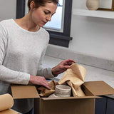 AOOKMIYA Brown Kraft Paper  5M Roll Ideal for Gift Wrapping, Art & Craft Postal, Packing, Shipping, Floor Covering, Parcel, Table Runner,