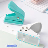 AOOKMIYA Mini Single-hole Punch Portable Positioning Diy Handbook Loose-leaf Book Binding Stationery Watercolor Paper Punching Tool