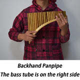 Forehand 29 Tubes G-tone Panpipe Bitter Bamboo Chinese Vertical Bamboo Flute Professional Performance Woodwind Instruments