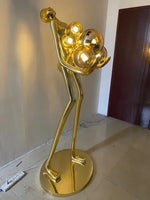 AOOKMIYA ART+ Creative Gifts Creative humanoid sculpture floor lamp ball designer exhibition hall living room lobby large figure FRP ornaments