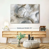AOOKMIYA Allegro Canvas - 1 Panel Neutral Abstract Art Wall Decor - Printed Neutral Wall Painting Decor -Abstract Canvasy