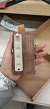 AOOKMIYA Handmade MINI Cute Walnut Wood  Folding Ceramic Color Palette Watercolor Ledger Leather Handle  AOOKMIYA.COM