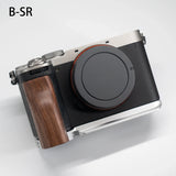 Hot Wood Hand Grip Holder Quick Release Plate L Bracket Base for Sony A7Cii A7CR A7C2 Aluminum Alloy Baseplate High quality