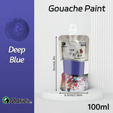 AOOKMIYA Marie's 1pc 100ml/3.38oz Gouache Paints,Rich Color,Highly Strong Coverage for Paper,Canvas,Wood Painting for Adults,Students