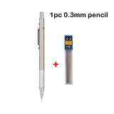 Mechanical Pencil Set 0.3 0.5 0.7 0.9 1.3 2.0mm Full Metal Art Drawing Painting Automatic Pencil with Leads Office School Supply