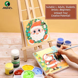 AOOKMIYA Marie's 2/4/6pcs 6x6in Square Canvas Board Bulk,Mini Stretched White Blank for Acrylic,Oil,Drawing for Students,Artist,Adults