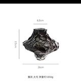 AOOKMIYA Nordic valley glass vase Denmark canyon transparent flower arrangement water care light luxury high-end creative art ornament