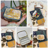 AOOKMIYA Mini Portable Watercolor Paint Box Metal Watercolor Sub-packing Box Pigment Moisturizing Box Watercolor Dispenser Tin Box  AOOKMIYA.COM