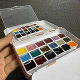 AOOKMIYA Japan KUSAKABE18-color Artist Mineral Precipitation Watercolor Pigment Repackaged 0.5/1/2ML Portable Watercolor Box Art Supplies
