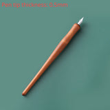 AOOKMIYA Dip Pen Solid Wood Pole Strong Water Storage Calligraphy Fountain Pen Painting Hook Pen Comics Student Art Supplies