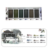 AOOKMIYA Kuretake Gansai Tambi Sumi Colors New Limited Smoky Grey 6 Colors Watercolor Paints Artist Drawing Aquarel Pigments Art Supplies