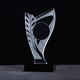 AOOKMIYA Customized Transparent Crystal Trophy, Five-Star, Creative Awards Ceremony, Competition Event, Craft Gift, Home Decorations, 1Pc
