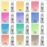 AOOKMIYA Schmincke Macaron Candy Color Watercolor Paint 12Color Set Opaque College Grade Tubular Watercolor Artist Painting Supplies