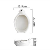 AOOKMIYA Cute White Bear Ceramic Palette Washing Bowl Easy To Clean Pen Holder Watercolor Gouache Paint Plate Painting Art Supplies