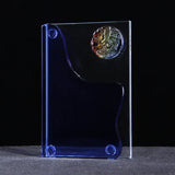 AOOKMIYA Customized Transparent Crystal Trophy, Five-Star, Creative Awards Ceremony, Competition Event, Craft Gift, Home Decorations, 1Pc