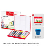 AOOKMIYA 24/36/48 Colors Faber Castell Watercolor Paint Set in Portable Case With Water Brush Pens and Sponge For Beginners Professionals AOOKMIYA.COM