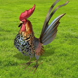 TOOARTS Metal Sculpture Carved Iron Rooster Home Decoration Articles Crafts Animal Ornaments