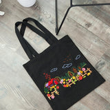 AOOKMIYA Embroidery kit for Beginners with Pattern Canvas Tote Bag,Arts and Crafts Supplies for Adults,DIY Needlepoint Kits for Crafts