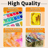 AOOKMIYA 180 Colors Pearl Shimmer Watercolor Paint Set,Vibrant Pigments,Smooth Blend,Art Supplies for Artists,for Sketching,DIY Crafts  AOOKMIYA.COM