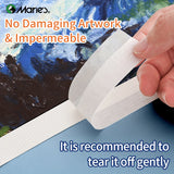 AOOKMIYA 1pc Marie's Paper Tape, 0.94in 50m, Painter's Tape for Acrylic, Watercolor, Drafting & Canvas Framing for Adults & Artists