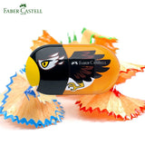 1Pc Faber Castell Double Hole Pencil Sharpener with Eraser Ladybug / Fish / Eagle Cute Stationery Back To School