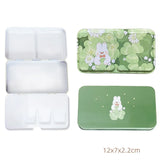AOOKMIYA New Empty Watercolor Palette Tin Box Paint Storage Paint Tray Cartoon Rabbit Pattern Aquarela Paint Painting Art Supplies
