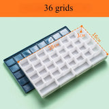 AOOKMIYA Art Paint Box 10/24/36/48 Grid Soft Cover Sealed Moisturizing Oil Paint Storage Watercolor Palette Acrylic Paints Tray