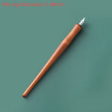 AOOKMIYA Dip Pen Solid Wood Pole Strong Water Storage Calligraphy Fountain Pen Painting Hook Pen Comics Student Art Supplies