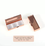 AOOKMIYA Portable Mini Travel Watercolor Paint Box Empty Palette Retro Exquisite Small Square Box Student Painting Art Supplies