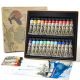 Paul Rubens 12/24 Classical Colors Artist Watercolor Paint Set for Professional Artists & Hobbists Art Supplies
