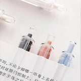 5 Pack Retractable Gel Pens 0.5mm Quick-Drying Black Ink Smooth Writing Ballpoint Pens for School Office and Stationery Supplies