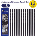AOOKMIYA 12pcs Marie's Professional Pencil Set for Draw Sketch Layering & Shading ,Art Graphite Supplies for Adults Beginners & Artists