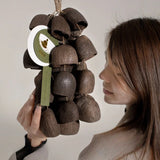 AOOKMIYA Muscaria Handbells Natural Plant Shell Concert Accompaniment Salin Hand Ringing Bell Meditation Musical Instruments Percussion AOOKMIYA.COM