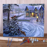 AOOKMIYA DIY Paint By Numbers Complete Kit Acrylic Paints 40*50 Canvas Pictures Wall Paintings Crafts for Adults By Bray