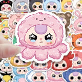 60Pcs Baby Three Stickers In Stock Baby Three DIY Stickers Scrapbooking Phone Luggage Skateboard Vinyl Waterproof Decals